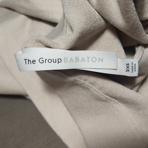 ARITZIA THE GROUP BY BABATON Rodin High Waisted Knit Jogger Pants in Beige XXS - Picture 6 of 6